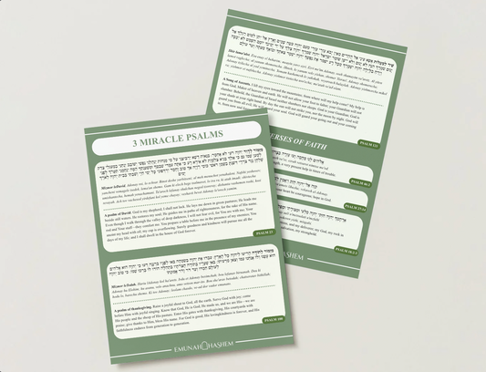 3 Miracle Psalms Prayer Card